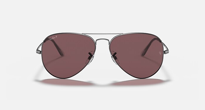 AVIATOR METAL II Sunglasses in Gunmetal and Violet Polarized