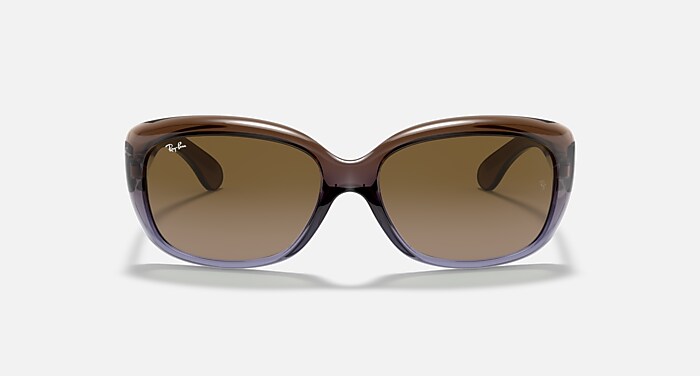 【美品】Ray banポリッシュ ブラウンRB4101 レイバン JACKIE OHH Sunglasses in Brown and Brown Gradient (58-17) - RB4101