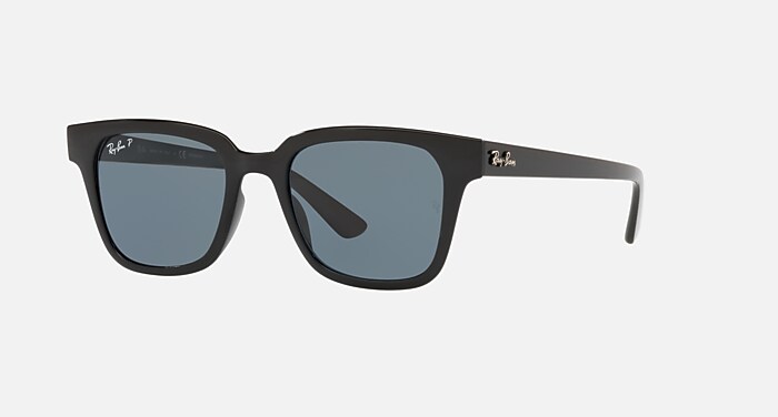 RB4323 Sunglasses in Black and Dark Blue Polarized - RB4323F | Ray