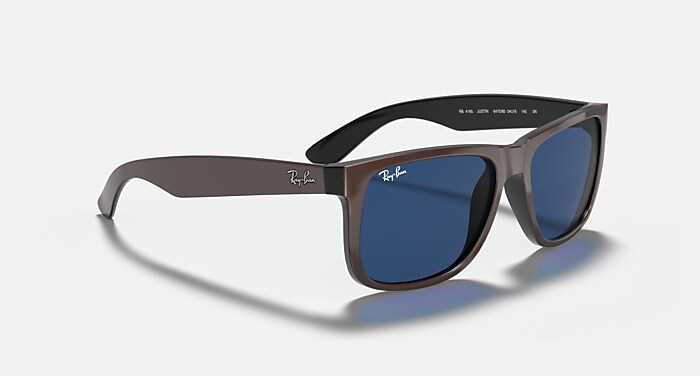 JUSTIN COLOR MIX Sunglasses in Brown On Black and Dark Blue (51-16