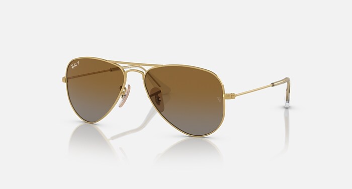 Ray-Ban アビエーター サングラス ゴールドB&L レイバン レイバン公式ストア】 Ray-Ban® AVIATOR KIDS サングラス | アリスタ