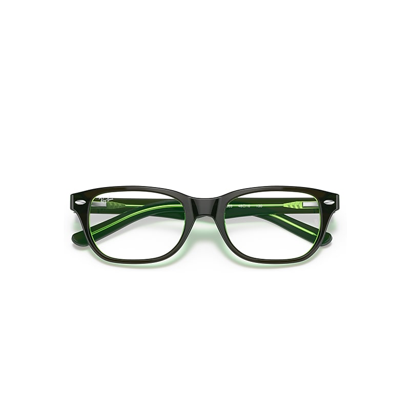 Ray-Ban Rb1555 Optics Kids Eyeglasses Brown Frame Clear Lenses Polarized 48-16
