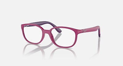 RB1632 OPTICS KIDS BIO-BASED Eyeglasses with Fuchsia On Violet