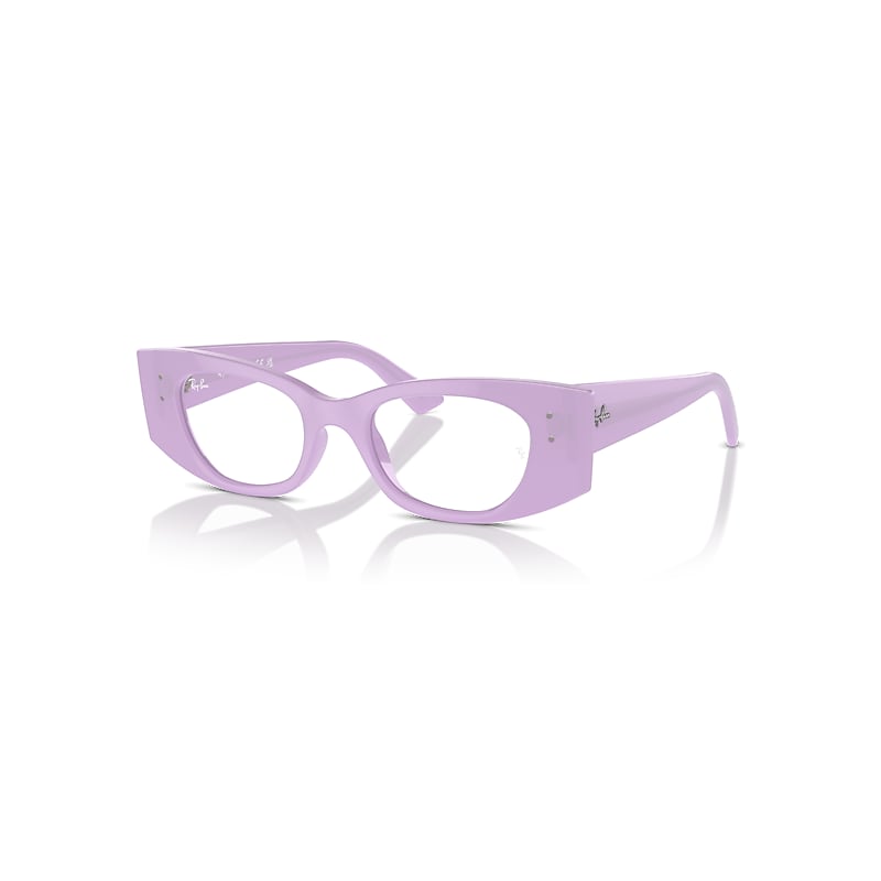 Ray-Ban Eyeglasses  Kat Optics Bio-Based - Lillac Frame Clear Lenses Polarized 50-18, RX7327
