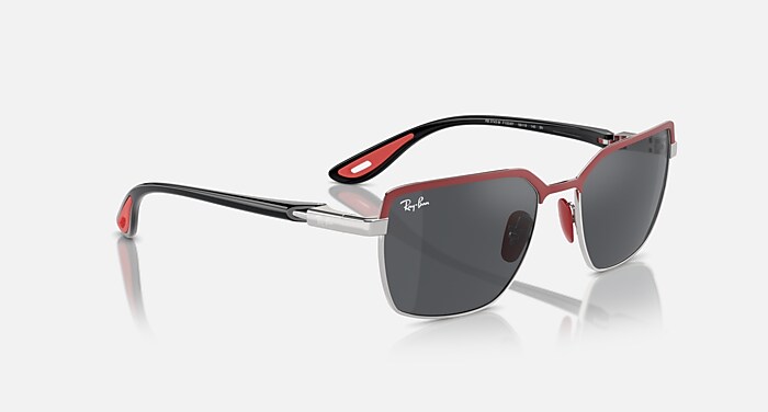 RB3743M SCUDERIA FERRARI COLLECTION Sunglasses in Red On Gunmetal