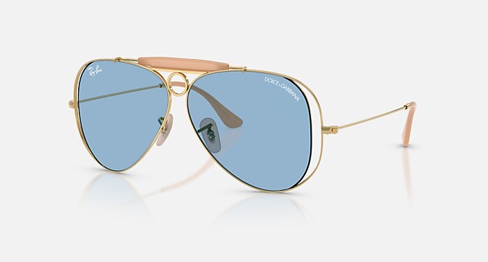 専用❗️Ray Ban DOLCE&GABBANA THE SHOOTER THE SHOOTER BY DOLCE&GABBANA Sunglasses in Arista Gold and Light