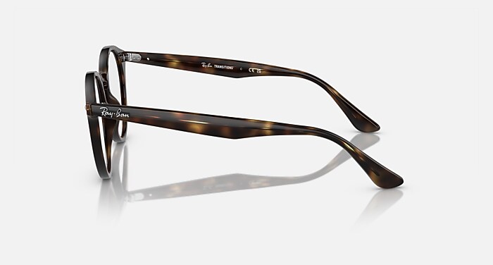 RB2180 TRANSITIONS® Sunglasses in Light Havana and Clear/Green (51