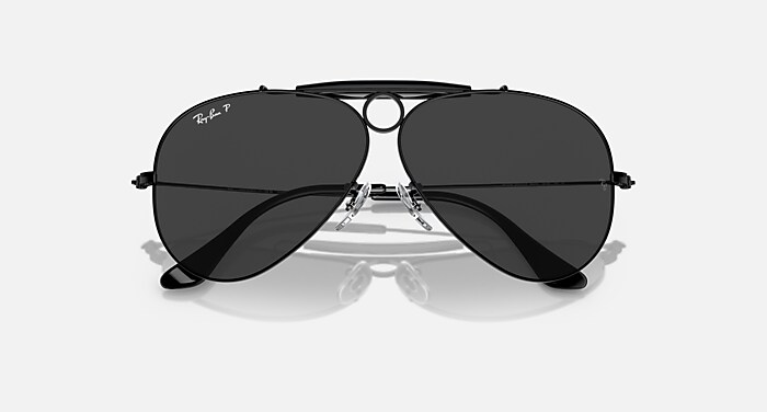 SHOOTER RELOADED Sunglasses in Black and Black Polarised - RB3138