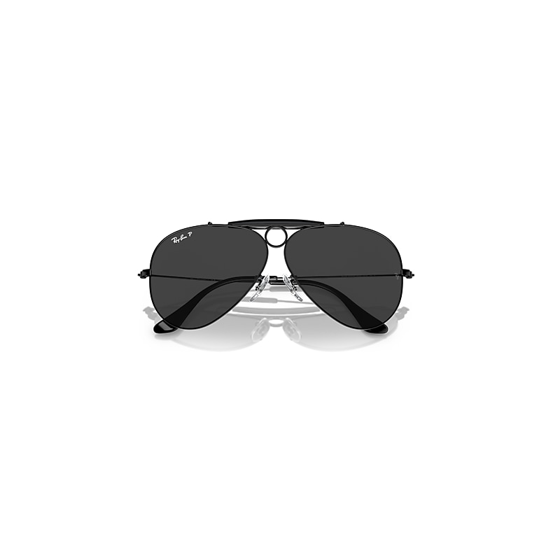 SHOOTER RELOADED Polarized Sunglasses in Black and Black Polarized