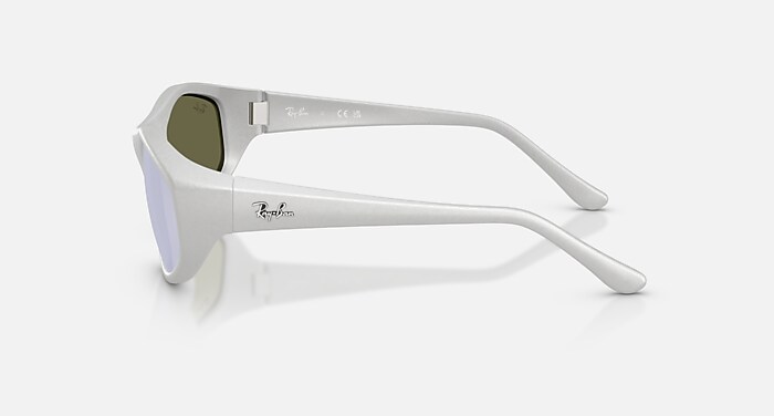 RB2228 Sunglasses in Silver and Light Green Mirror Silver (59-20