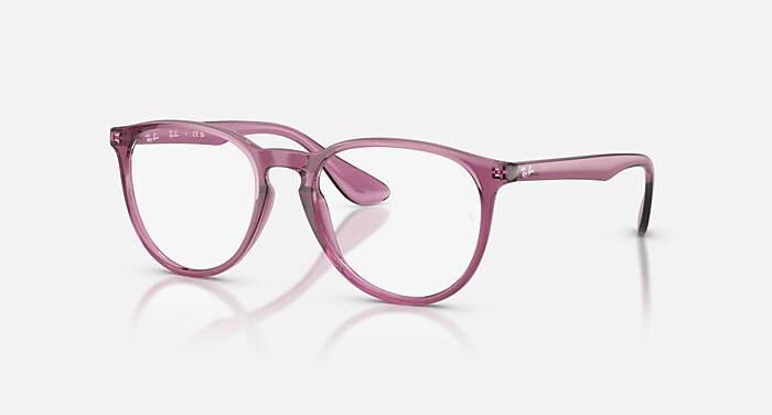 ERIKA OPTICS Eyeglasses with Transparent Violet and Clear (51-18