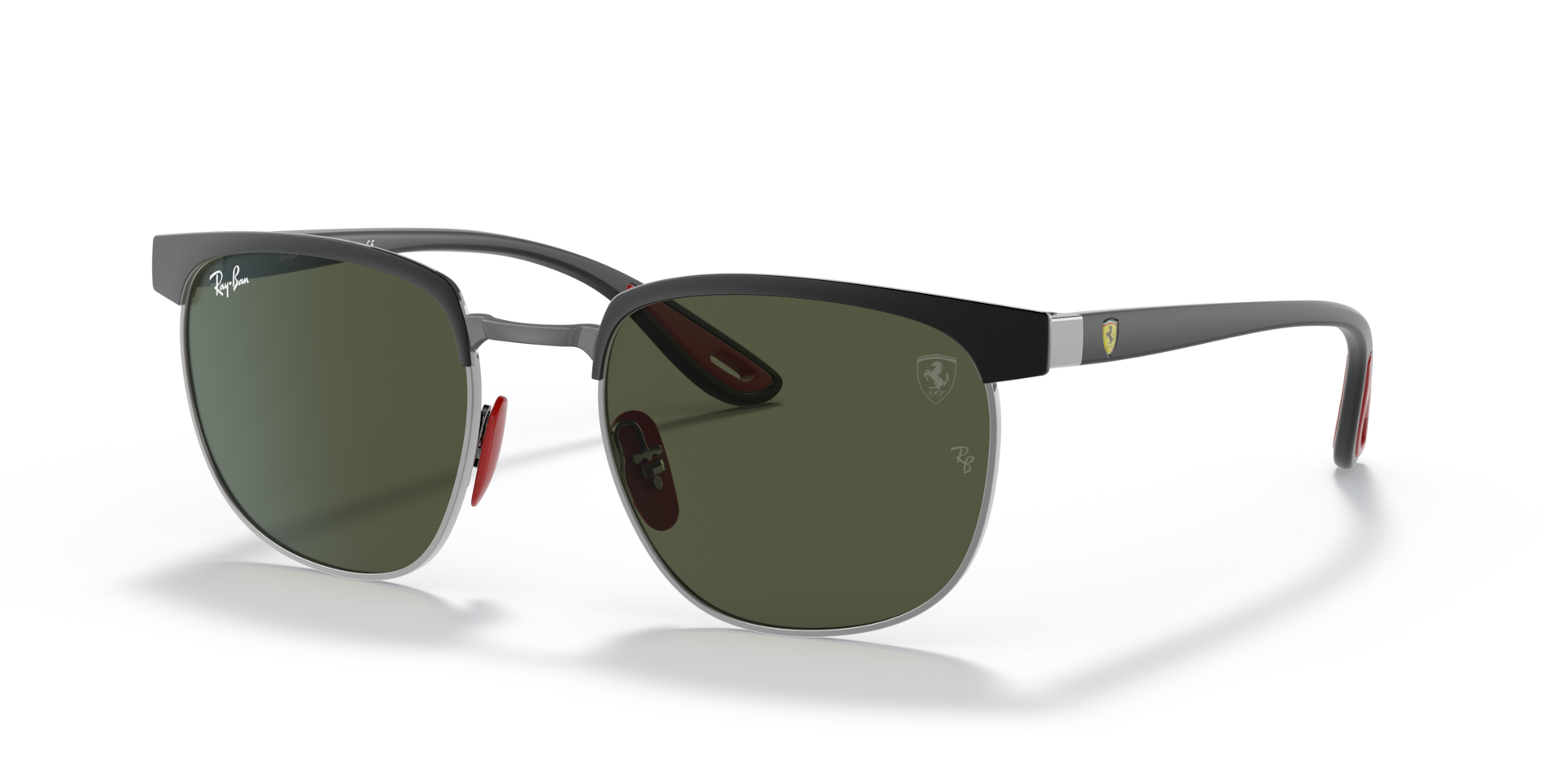 Ray-Ban Rb3698m Scuderia Ferrari Collection Lunettes De Soleil - Monture Noir Verres Vert 53-20 113 €