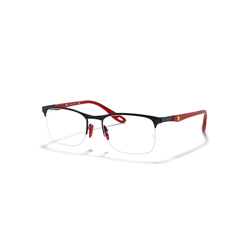 Ray - Ban Men's Black Rx8416m Scuderia Ferrari Collection F041 Man Optical Frames Metal Transparent Squared Normal - Image 4