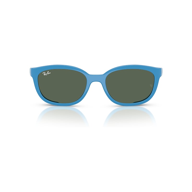Ray-Ban Rb1632 Clip-on Kids Bio-based - Monture Bleu Ciel Et Bleu Ciel Caoutchouc Verres Vert 48-16