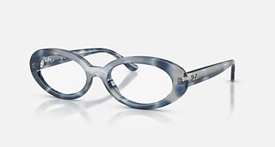 RB2223V OPTICS メガネ ストライプハバナ と クリア (52-19