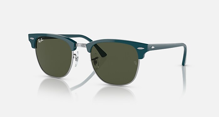 CLUBMASTER CLASSIC Sunglasses in Tortoise On Gold and G-15 Green