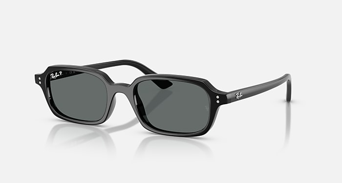 ZURI BIO-BASED Sunglasses in Black and Dark Grey Polarized 