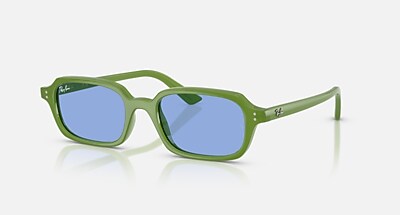 ZURI BIO-BASED Sunglasses in Cloudy Jungle Green and Blue