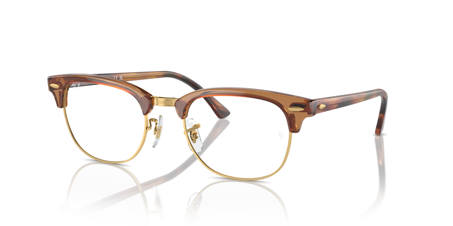 CLUBMASTER OPTICS LIMITED Eyeglasses with Transparent Brown On