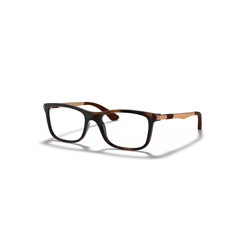 Ray-Ban Rb1549 Optics Kids  Havana Fassung Klar Glas Polarisiert 48-16