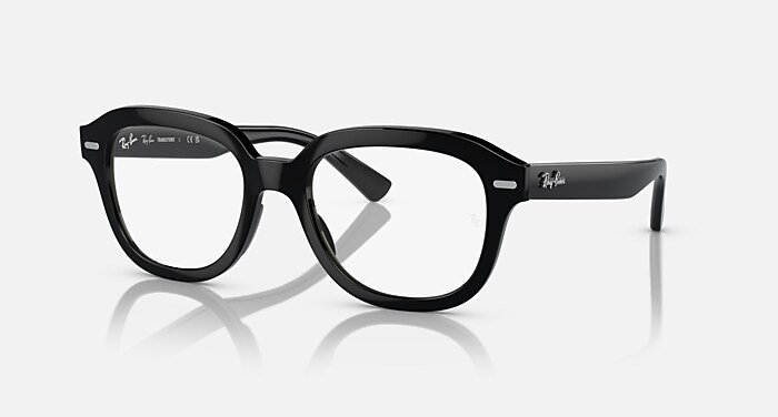 ERIK TRANSITIONS® Sunglasses in Black and Clear/Grey (51-20