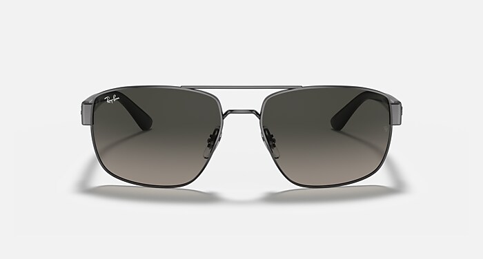 リゲイン RB3663 Sunglasses in Gunmetal and Grey Gradient (60-17) - RB3663