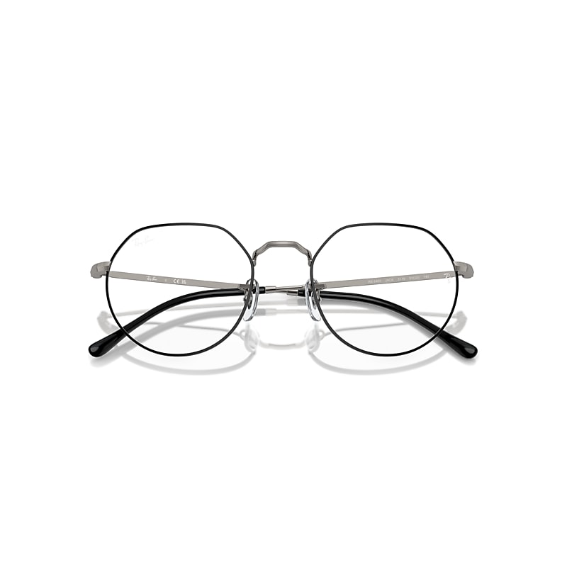 Ray-Ban Jack Optics Eyeglasses Gunmetal Frame Clear Lenses Polarized 49-20