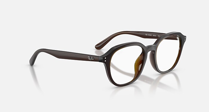 RB7259D OPTICS Eyeglasses with Transparent Brown and Clear (52-19