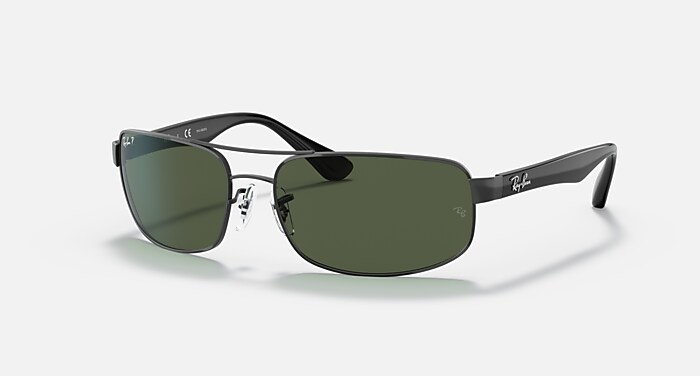RB3522 Sunglasses in Gunmetal and Green (64-17) - RB3522 | Ray-Ban® US