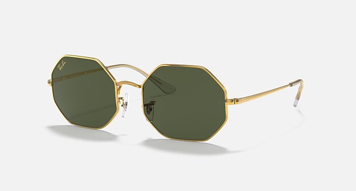 OCTAGON 1972 Sunglasses in Gold and G-15 Green - RB1972 