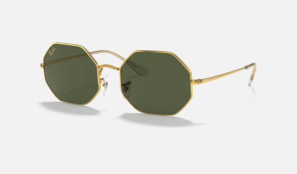 OCTAGON 1972 Sunglasses in Gold and G-15 Green (54-19) - RB1972
