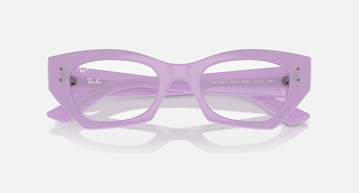 Ray Ban メガネフレーム ZENA OPTICS BIO-BASED メガネ ライラック と クリア (49-22
