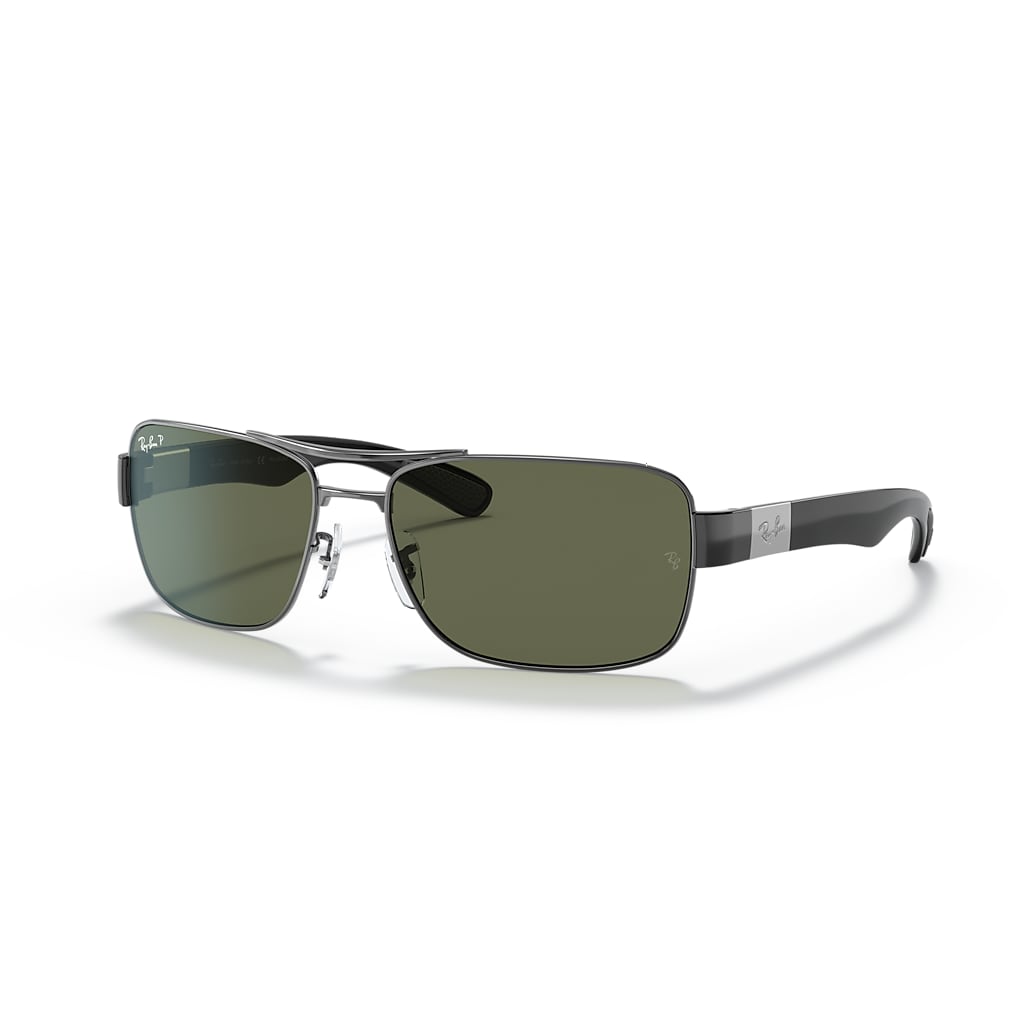 Ray Ban サングラスRB3522 RB3522 Polarizada Óculos de Sol em Chumbo e G-15 Verde Polarizado