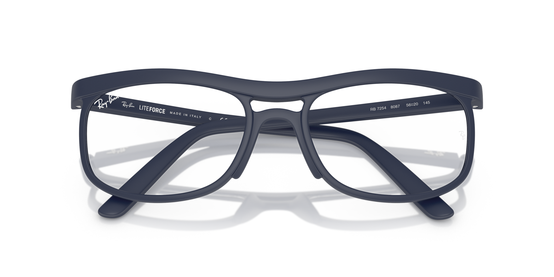 Ray-Ban Rb7254 Optics Liteforce Eyeglasses Sand Dark Blue Frame Clear Lenses Polarized 56-20 174$