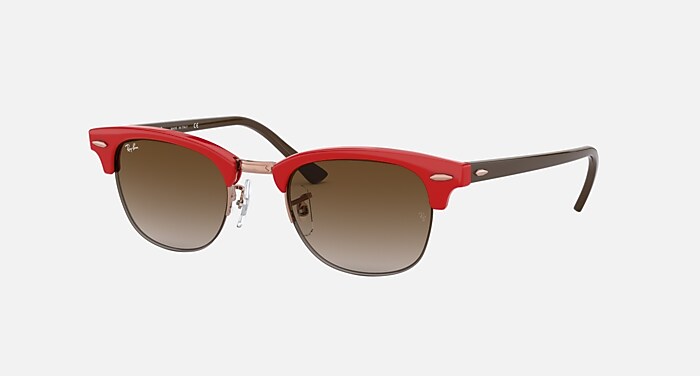 レイバンサングラス　RB4354 クラブマスターハーフリム RB4354 Sunglasses in Red and Brown Gradient (48-22) - RB4354 | Ray