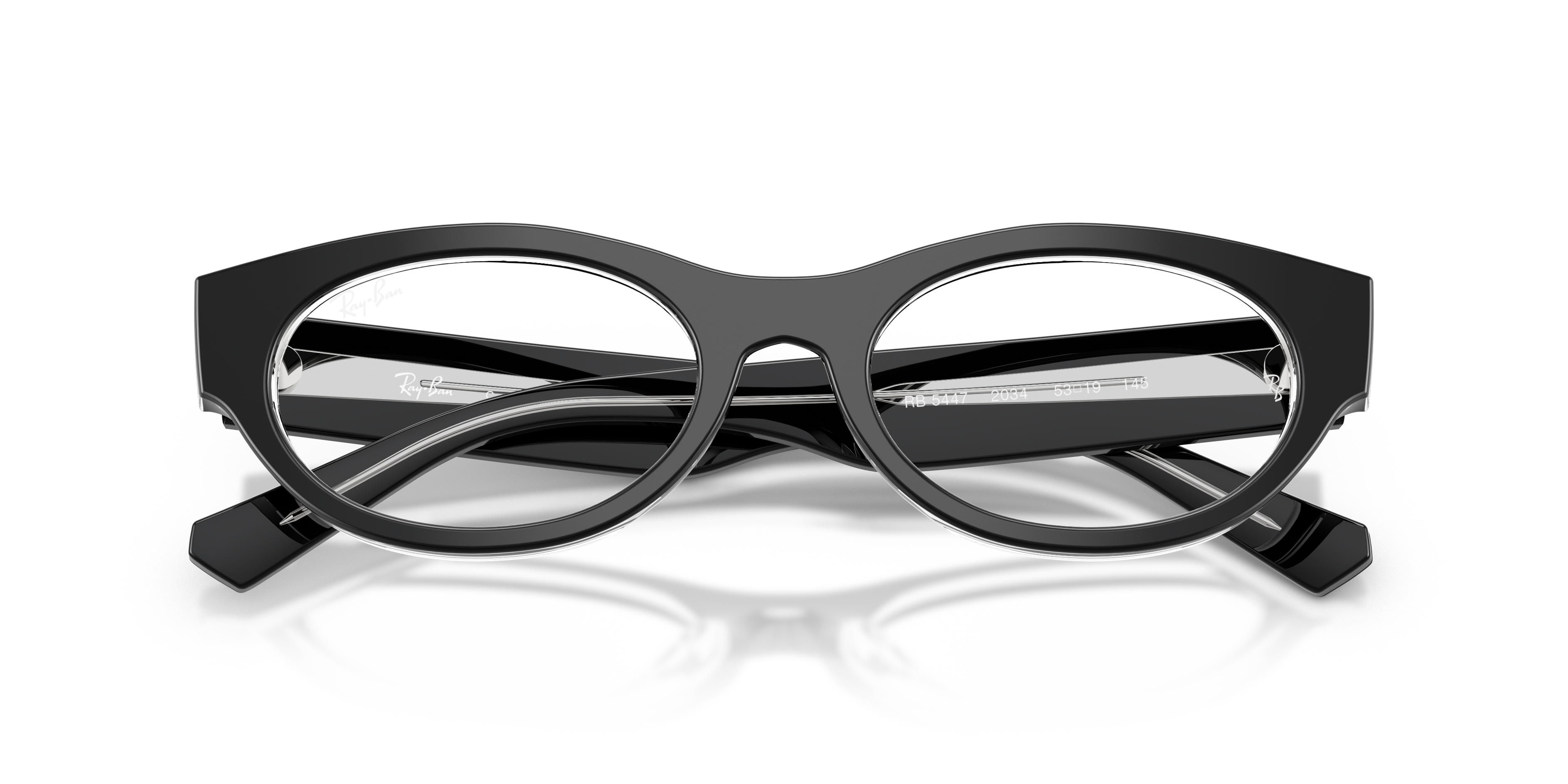 RB5447 OPTICS Eyeglasses with Black On Transparent Frame - RB5447 RB5447 OPTICS Eyeglasses with Black On Transparent Frame - RB5447