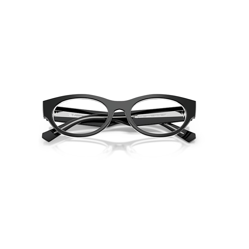 Ray-Ban Rb5447 Optics Optical Black On Transparent Frame Clear Lenses Polarized 51-19