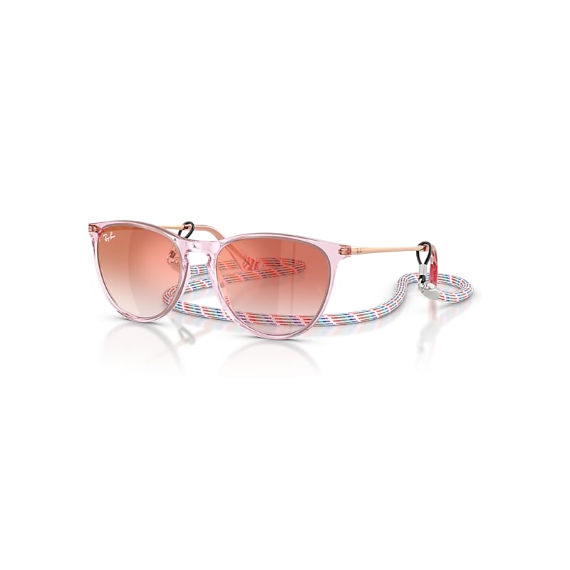 Ray - Ban Red Kid Rj9060s Junior Erika 7226V0 Sunglasses Injected Violet Pantos Mirror Nuanced - Image 5