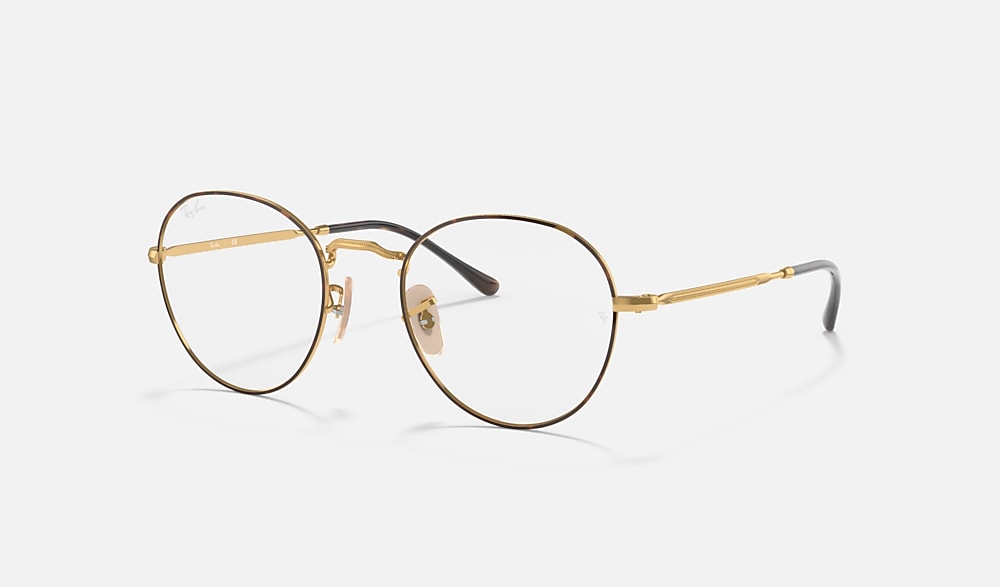 ROUND METAL OPTICS II Eyeglasses with Havana On Gold and Clear (51