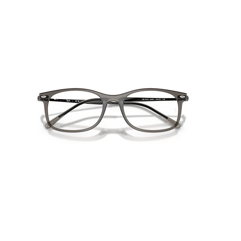 Ray-Ban Rb7274 Optics Optical Black Frame Transparent Lenses Polarized 52-18