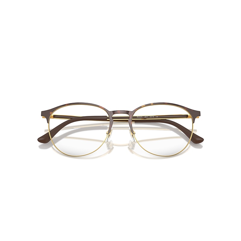 Ray-Ban Eyeglasses Gold Frame Lenses Polarized 51-18