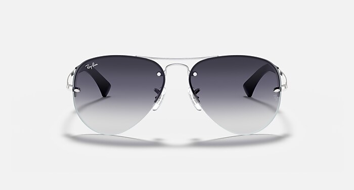 RB3449 Sunglasses in Silver and Grey Gradient (59-14) - RB3449
