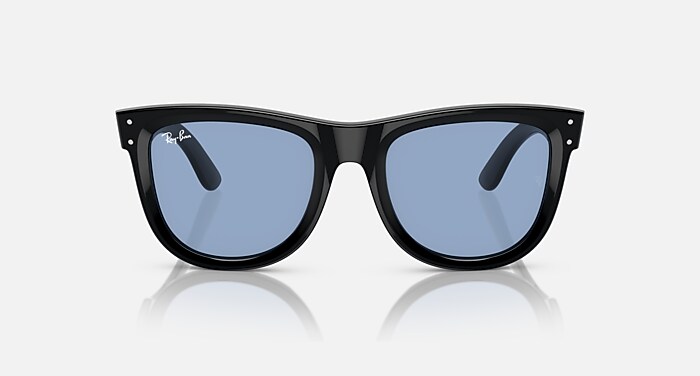 WAYFARER REVERSE Sunglasses in Black and Light Blue (53-20