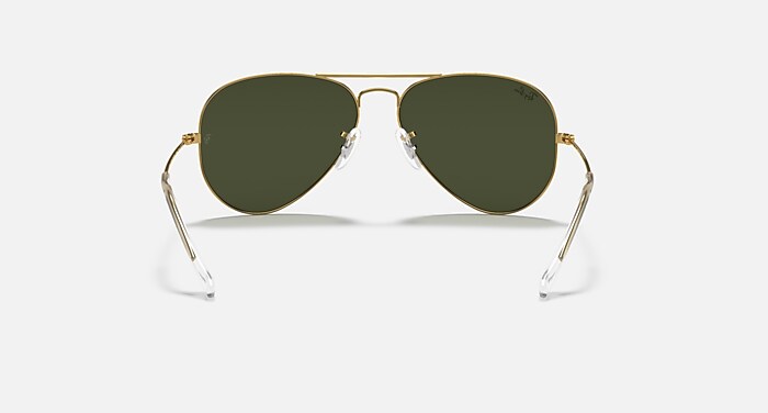 AVIATOR CLASSIC Sunglasses in Arista Gold and G-15 Green - RB3025