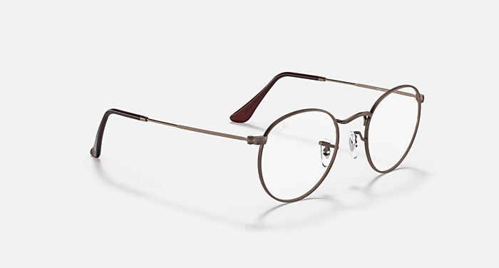 ROUND METAL OPTICS メガネ Bronze/Copper と クリア (50-21