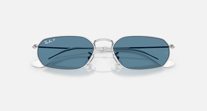 RB3947 POLARIZED+ LENSES Polarized Sunglasses in Silver and