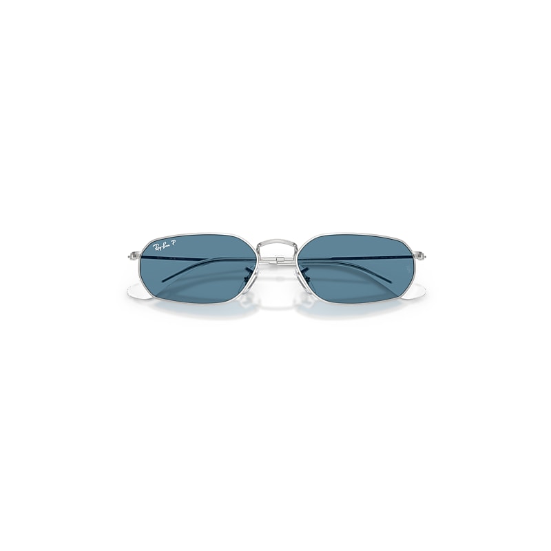 Ray-Ban Rb3947 Polarized+ Lenses Sunglasses Silver Frame Blue Lenses Polarized 54-18