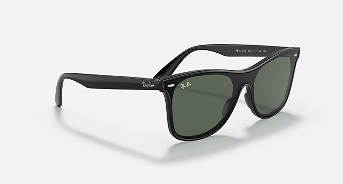 BLAZE WAYFARER Sunglasses in Black and Green (0-141) - RB4440N