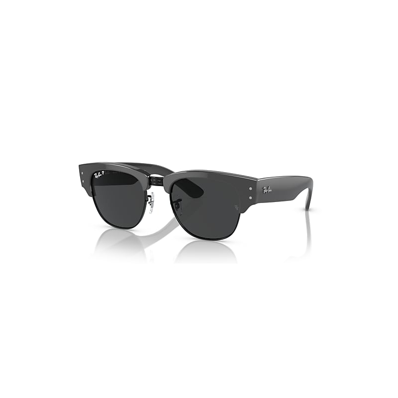 Ray-Ban Sunglasses  Mega Clubmaster - Grey Frame Black Lenses Polarized 53-21, RB0316S