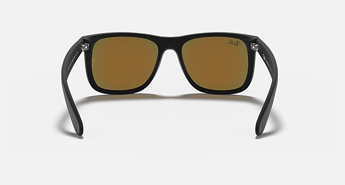 JUSTIN COLOR MIX Sunglasses in Rubber Black and Red Mirror (54-16